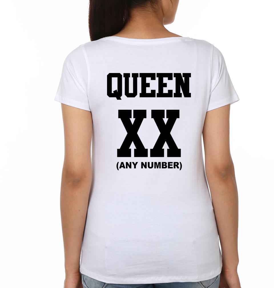 King Queen 01 Couple Half Sleeves T-Shirts -FunkyTees