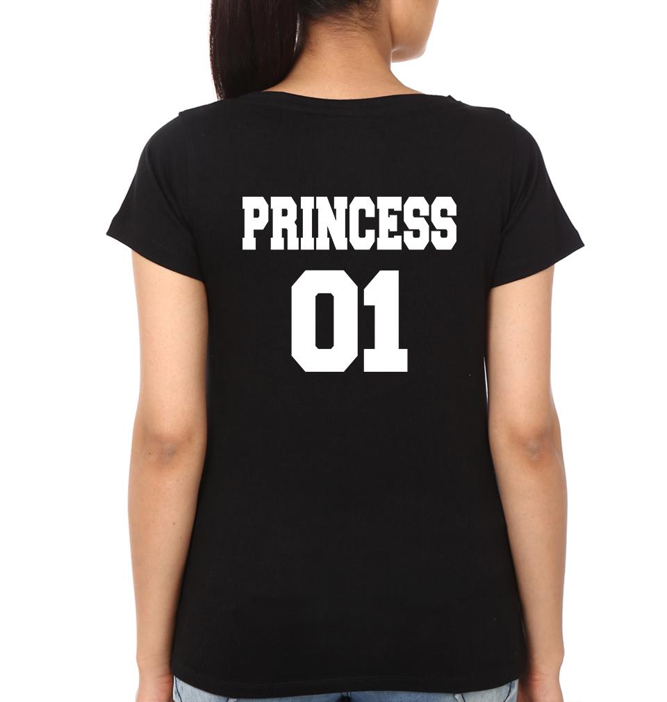 King 01 Princess 01 Father and Daughter Matching T-Shirt- FunkyTeesClub