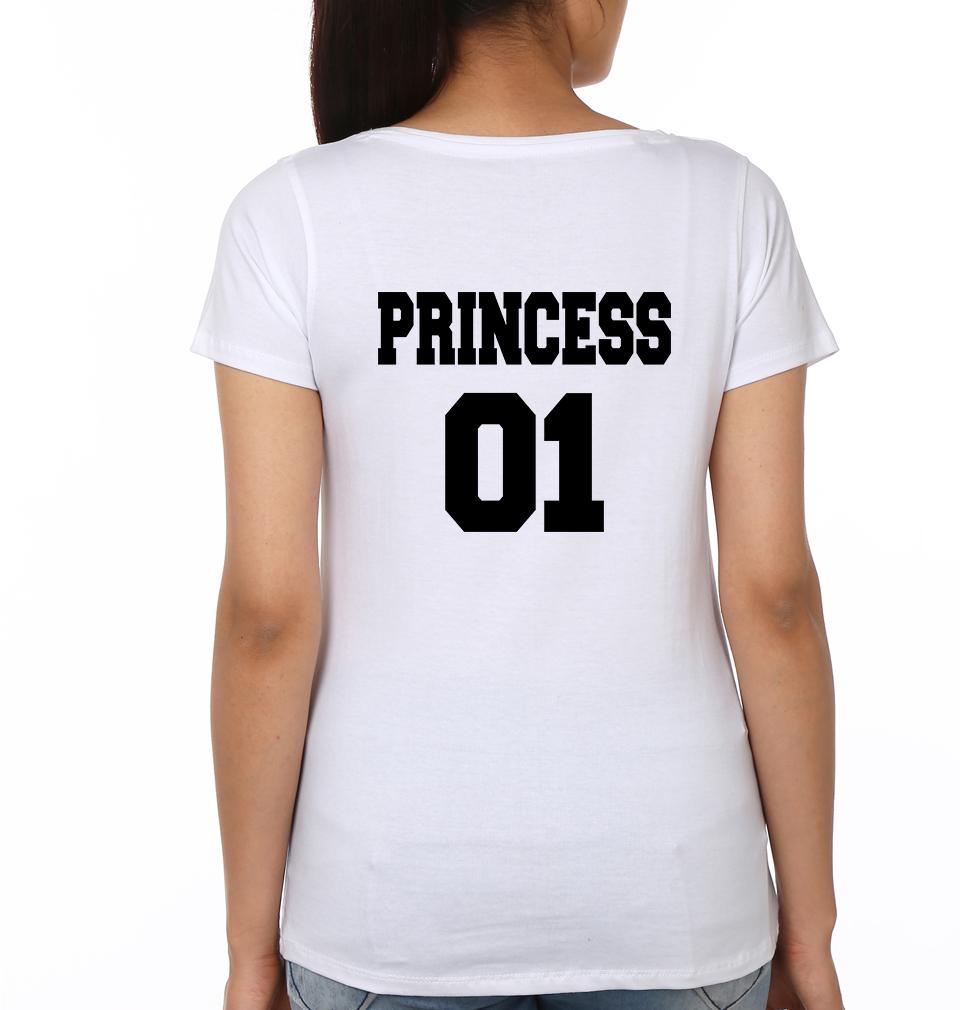 King 01 Princess 01 Father and Daughter Matching T-Shirt- FunkyTeesClub