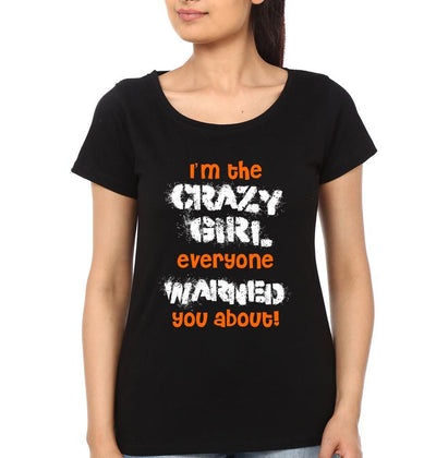 Crazy Boy Girl Couple Half Sleeves T-Shirts -FunkyTees
