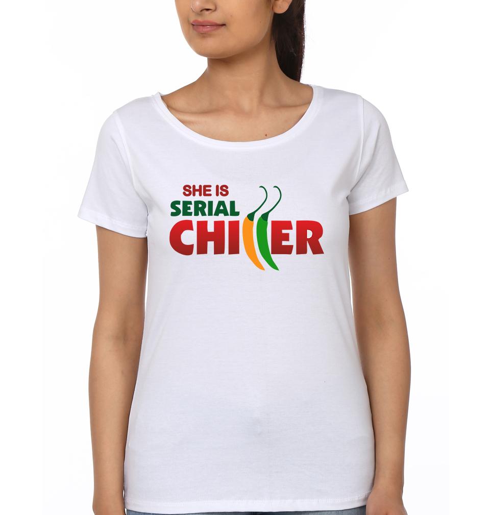 She Is Serial Killer BFF Half Sleeves T-Shirts-FunkyTees