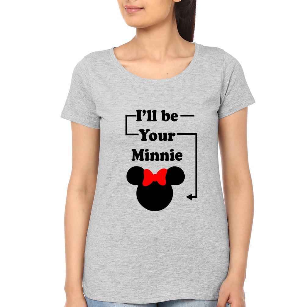 I'll Be Your Mickey Minnie Couple Half Sleeves T-Shirts -FunkyTees