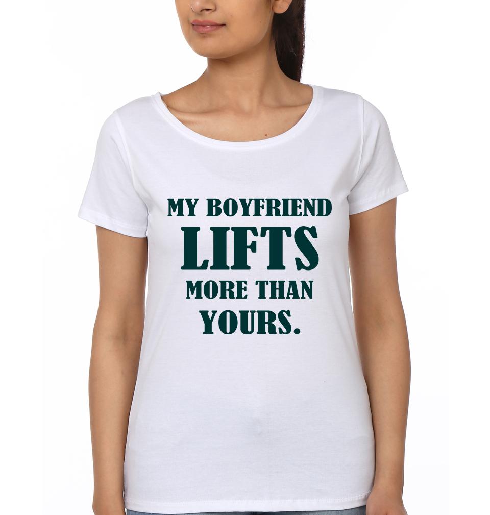 Squats Lifts Couple Half Sleeves T-Shirts -FunkyTees