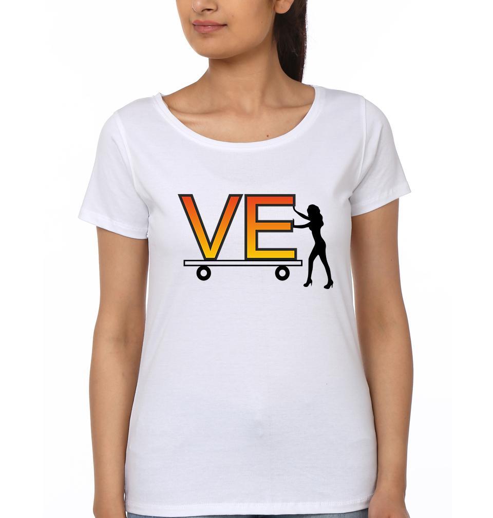 Love Couple Half Sleeves T-Shirts -FunkyTees
