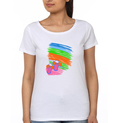 Slippers Father and Daughter Matching T-Shirt- FunkyTeesClub