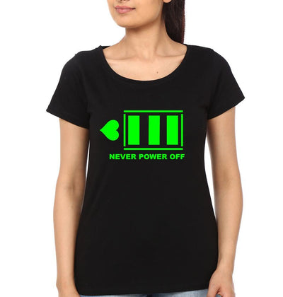 Love's Signal Couple Half Sleeves T-Shirts -FunkyTees