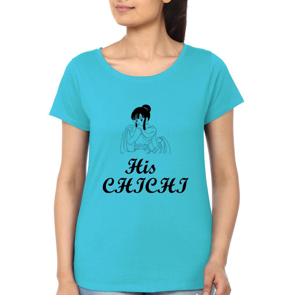 Her Goku His Chichi Couple Half Sleeves T-Shirts -FunkyTees