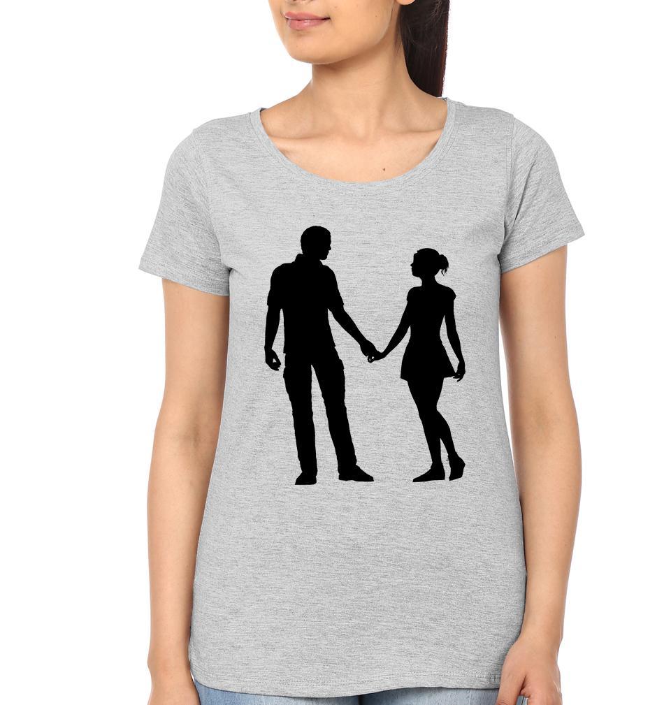 Couple Half Sleeves T-Shirts -FunkyTees