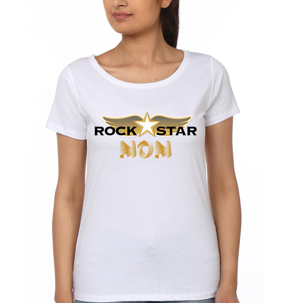 Rockstar Mom Rockstar Son Mother and Son Matching T-Shirt- FunkyTeesClub