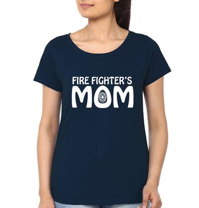 Fire Fighter's Mom Fire Fighter's Son Mother and Son Matching T-Shirt- FunkyTeesClub