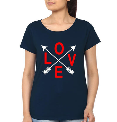 Love Couple Half Sleeves T-Shirts -FunkyTees