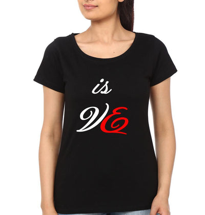 This Is Love Couple Half Sleeves T-Shirts -FunkyTees