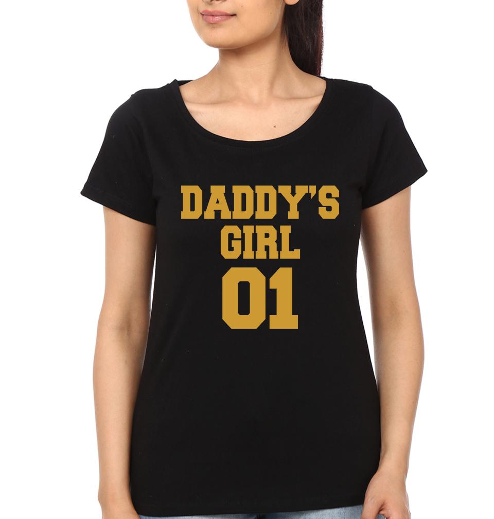 Daddy 01  Daddy's Girl 01 Father and Daughter Matching T-Shirt- FunkyTeesClub