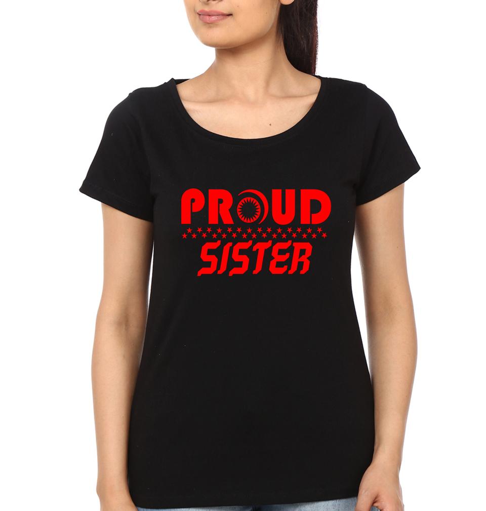 Proud Brother Prother Sister Brother-Sister Half Sleeves T-Shirts -FunkyTees
