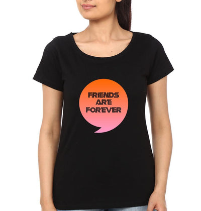 Friends Are Forever BFF Half Sleeves T-Shirts-FunkyTees