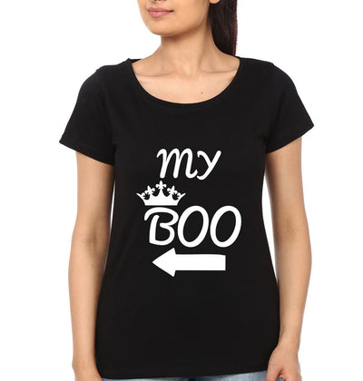 My BAE My Boo Couple Half Sleeves T-Shirts -FunkyTees