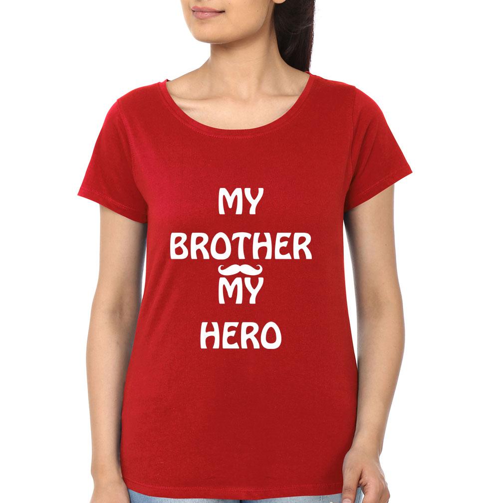 My Sister My Angel My Brother My Hero Brother-Sister Half Sleeves T-Shirts -FunkyTees