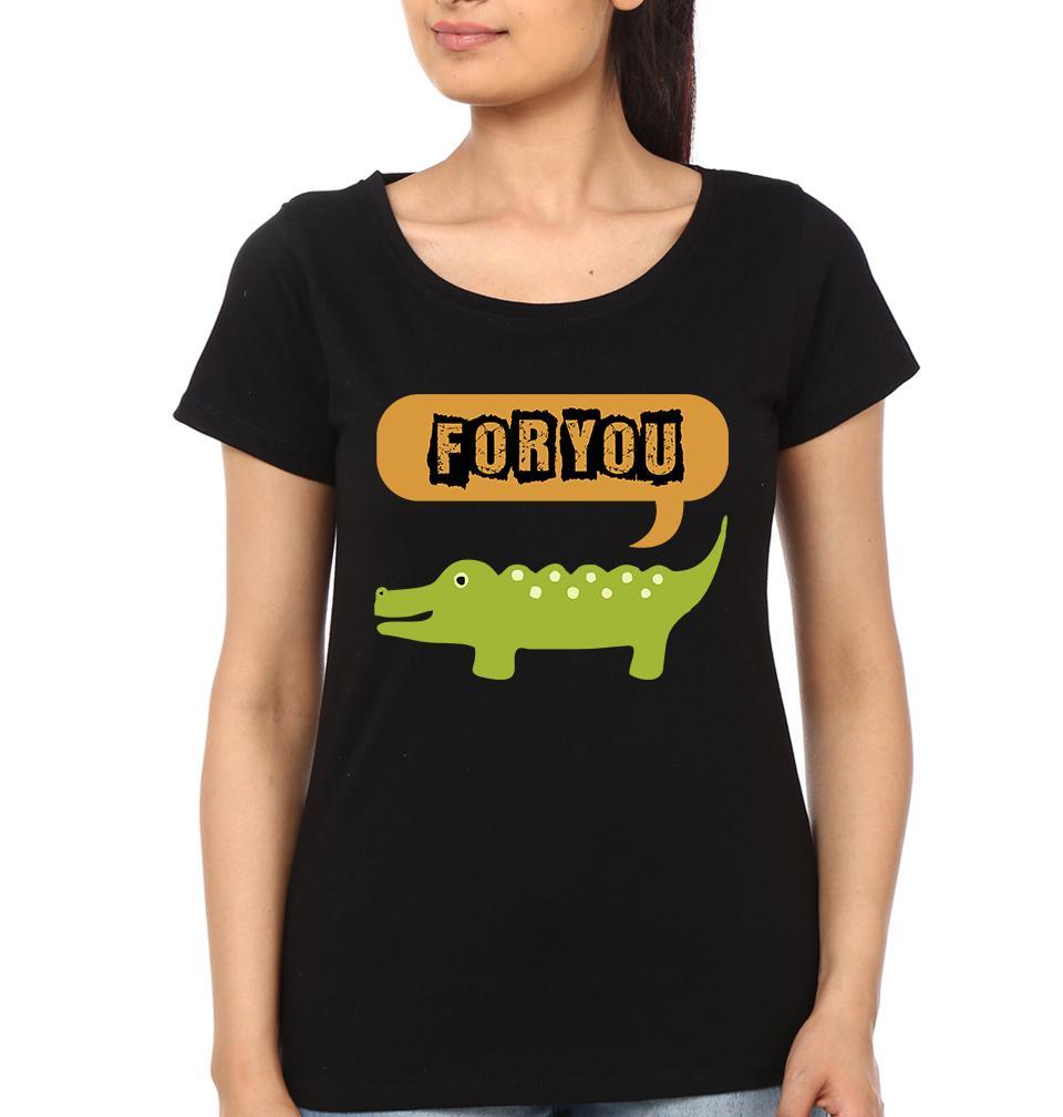 Hungry For You Couple Half Sleeves T-Shirts -FunkyTees