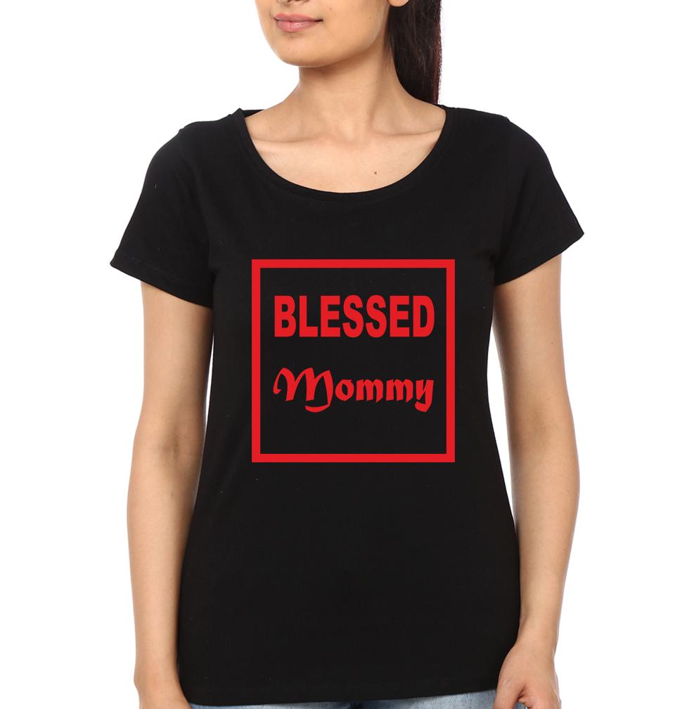 Blessed Mommy Blessed Kid Mother and Son Matching T-Shirt- FunkyTeesClub