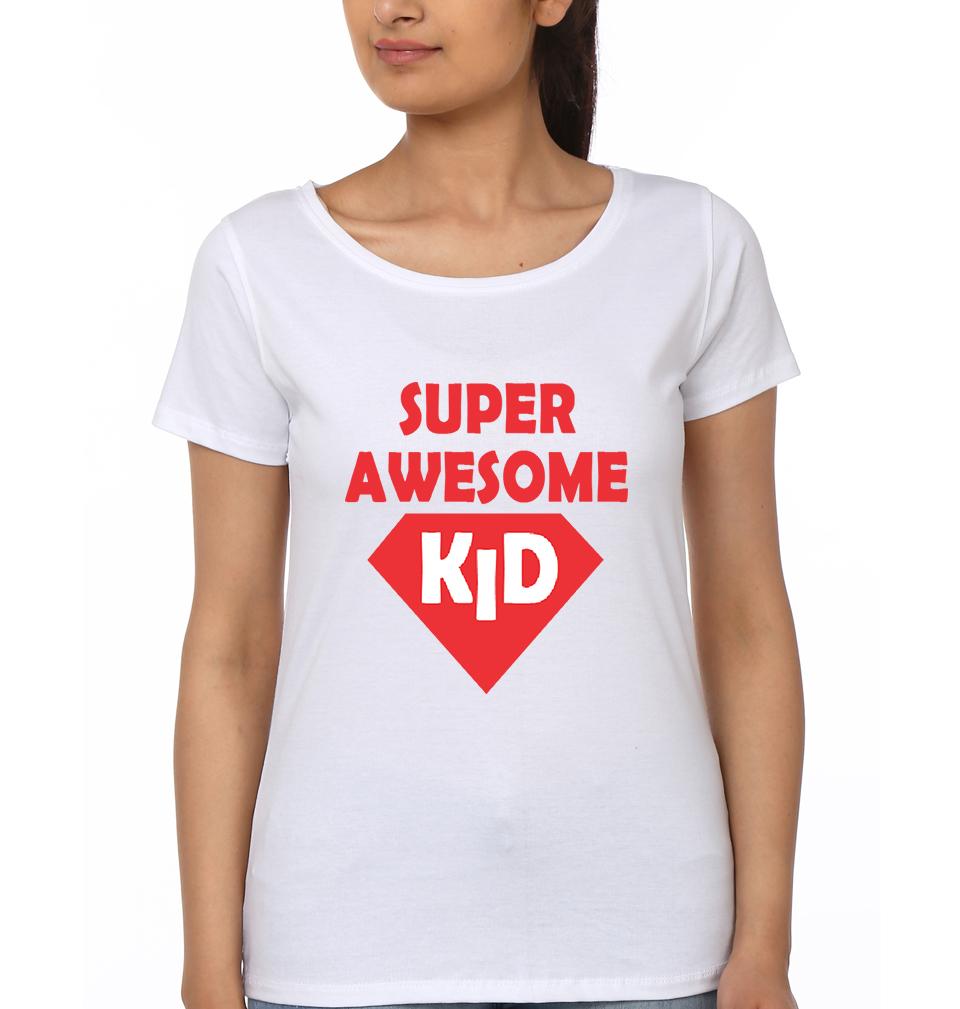 Super Awesome Dad & Super Awesome Kid Father and Daughter Matching T-Shirt- FunkyTeesClub