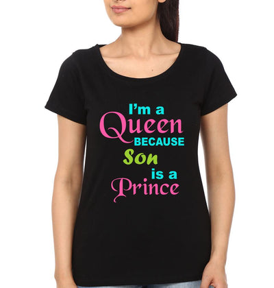 I'M A Queen Because Son Is A Prince & I'M A Prince Because Mommy Is A Queen Mother and Son Matching T-Shirt- FunkyTeesClub
