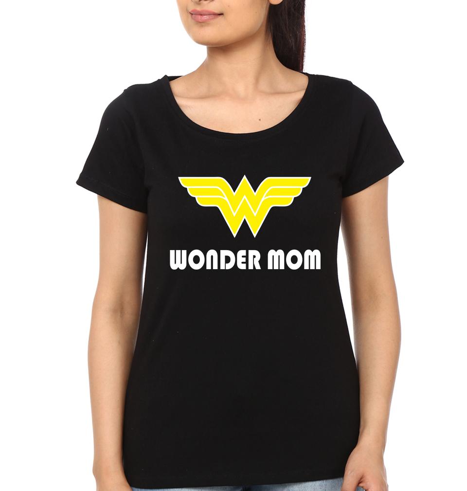 Wonder Mom Super Boy Mother and Son Matching T-Shirt- FunkyTeesClub