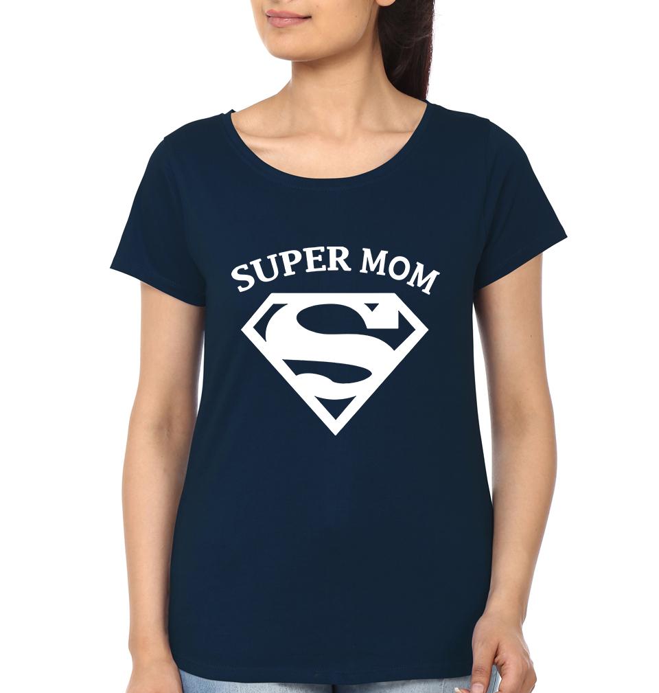 Super Mom Super Son Mother and Son Matching T-Shirt- FunkyTeesClub