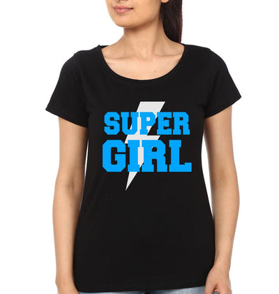 Super Dad & Super Girl Father and Daughter Matching T-Shirt- FunkyTeesClub