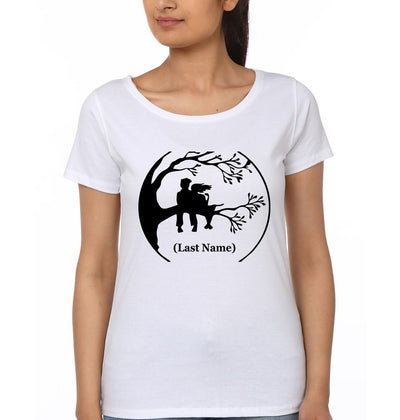 Last name Couple Half Sleeves T-Shirts -FunkyTees