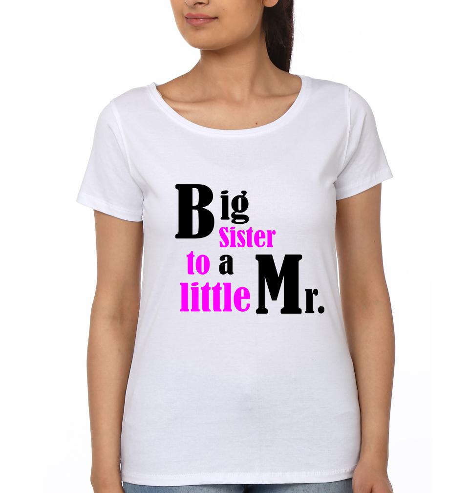 Little Mr Brother-Sister Half Sleeves T-Shirts -FunkyTees