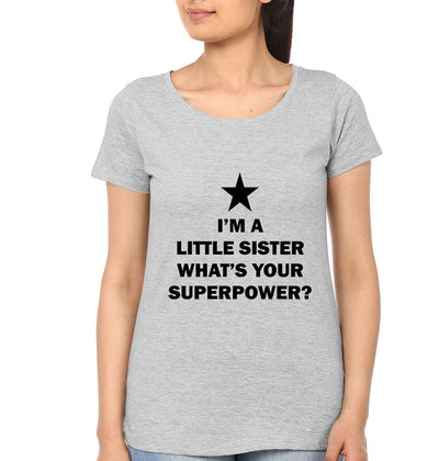 Superpower Brother-Sister Half Sleeves T-Shirts -FunkyTees