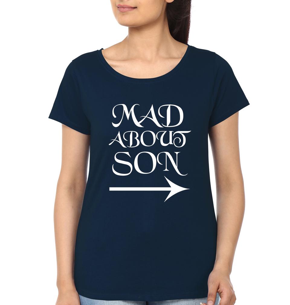 Mad About Mom Mad About Son Mother and Son Matching T-Shirt- FunkyTeesClub