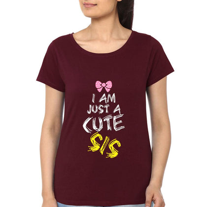 Cool Bro Cute Sis Brother-Sister Half Sleeves T-Shirts -FunkyTees