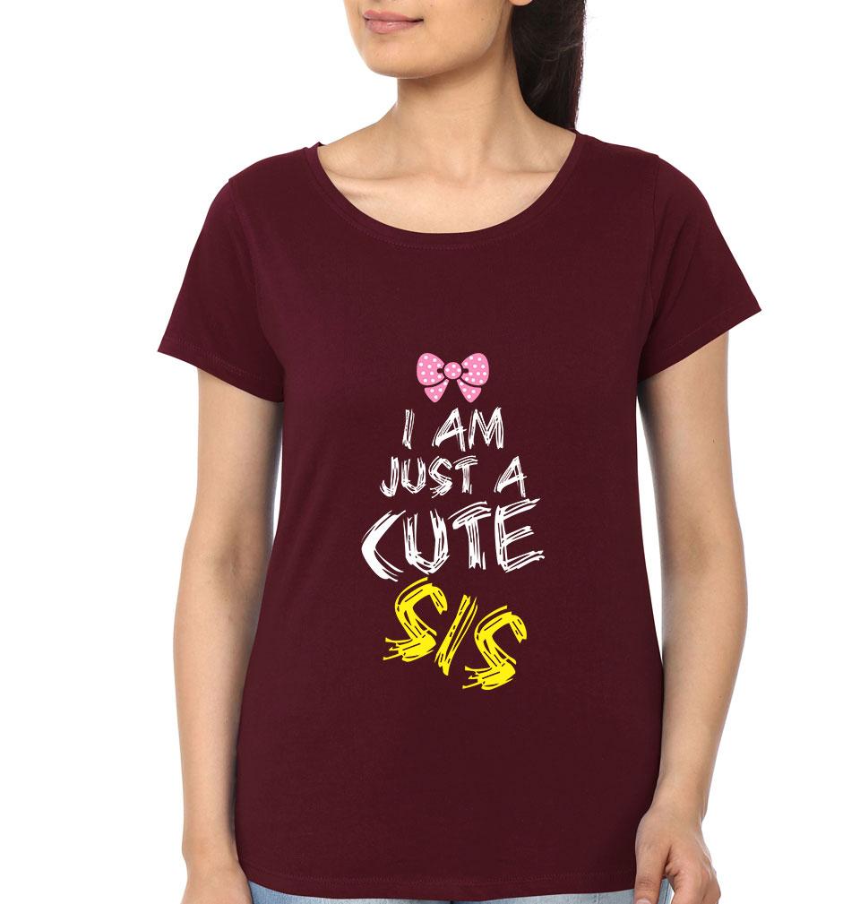 Cool Bro Cute Sis Brother-Sister Half Sleeves T-Shirts -FunkyTees