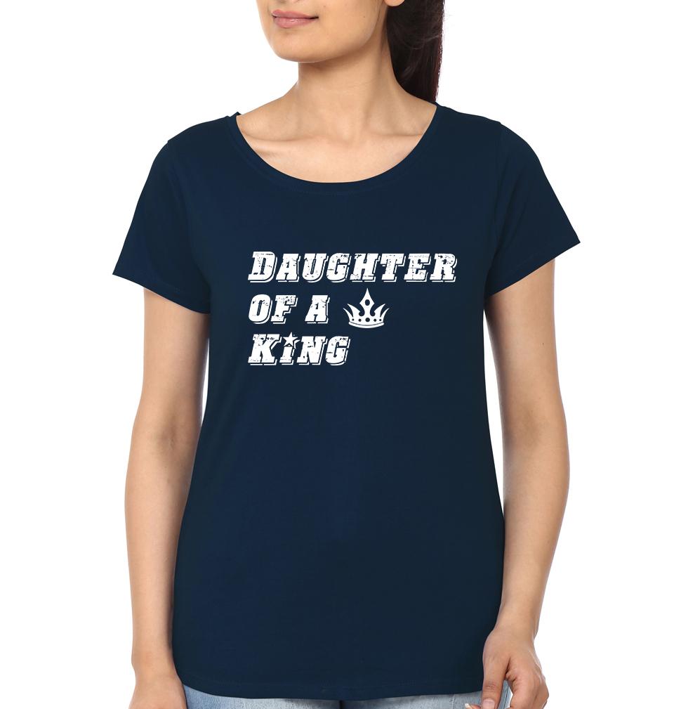 Father Of A Princess & Daughter Of A King Father and Daughter Matching T-Shirt- FunkyTeesClub