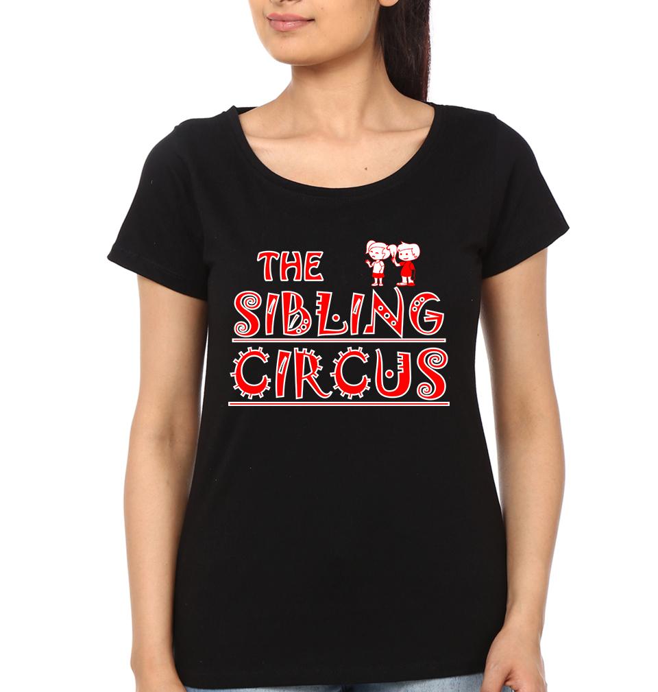 The Sibling Curcus Brother-Sister Half Sleeves T-Shirts -FunkyTees