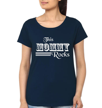 This son Rocks This Mom Rocks Mother and Son Matching T-Shirt- FunkyTeesClub