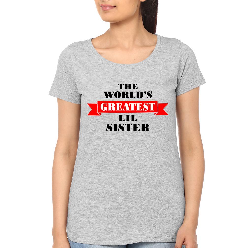 The World's Greates Big Brother And Lil Sister Brother-Sister Half Sleeves T-Shirts -FunkyTees