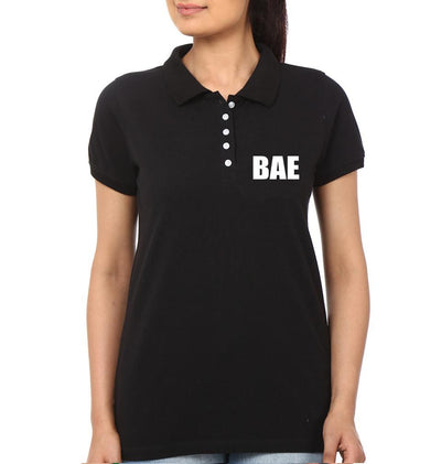 Pocket BAE&Owner of BAE Couple Polo Half Sleeves T-Shirts -FunkyTees