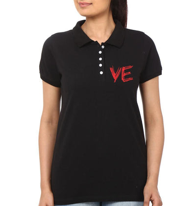 Pocket Love Couple Polo Half Sleeves T-Shirts -FunkyTees
