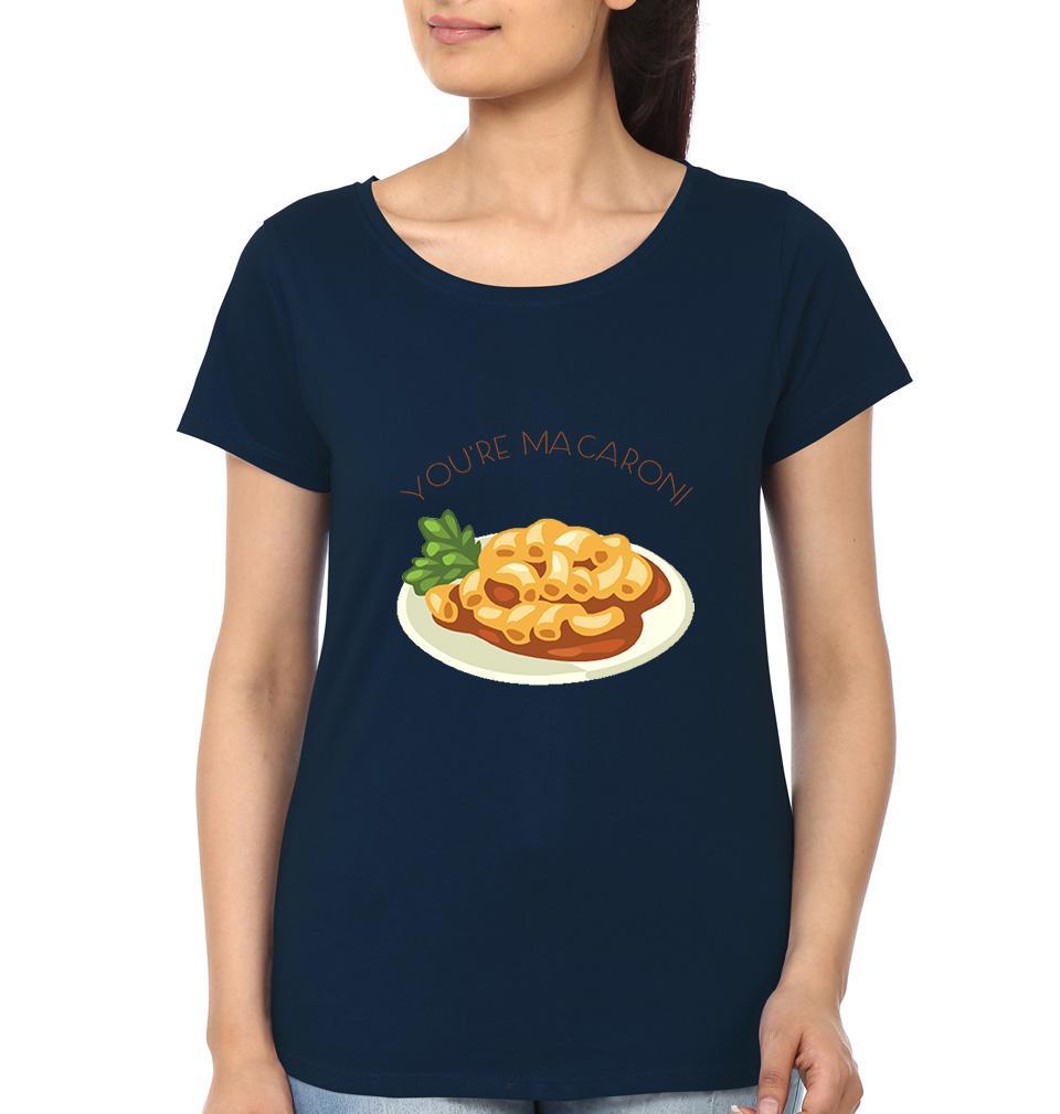 Cheese Macraoni Sister Sister Half Sleeves T-Shirts -FunkyTees