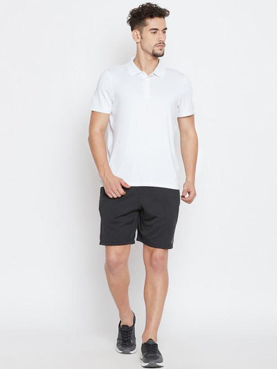 Plain White Polo T-Shirt-FunkyTeesClub
