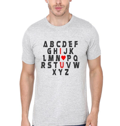 ABCDEFG Couple Half Sleeves T-Shirts -FunkyTees - Funky Tees Club