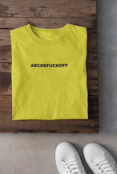 ABCDEF**K Off Mens Half Sleeves T-shirt- FunkyTeesClub - Funky Tees Club