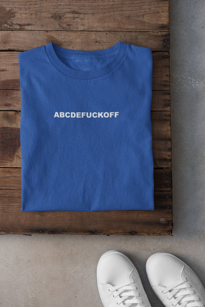 ABCDEF**K Off Mens Half Sleeves T-shirt- FunkyTeesClub - Funky Tees Club