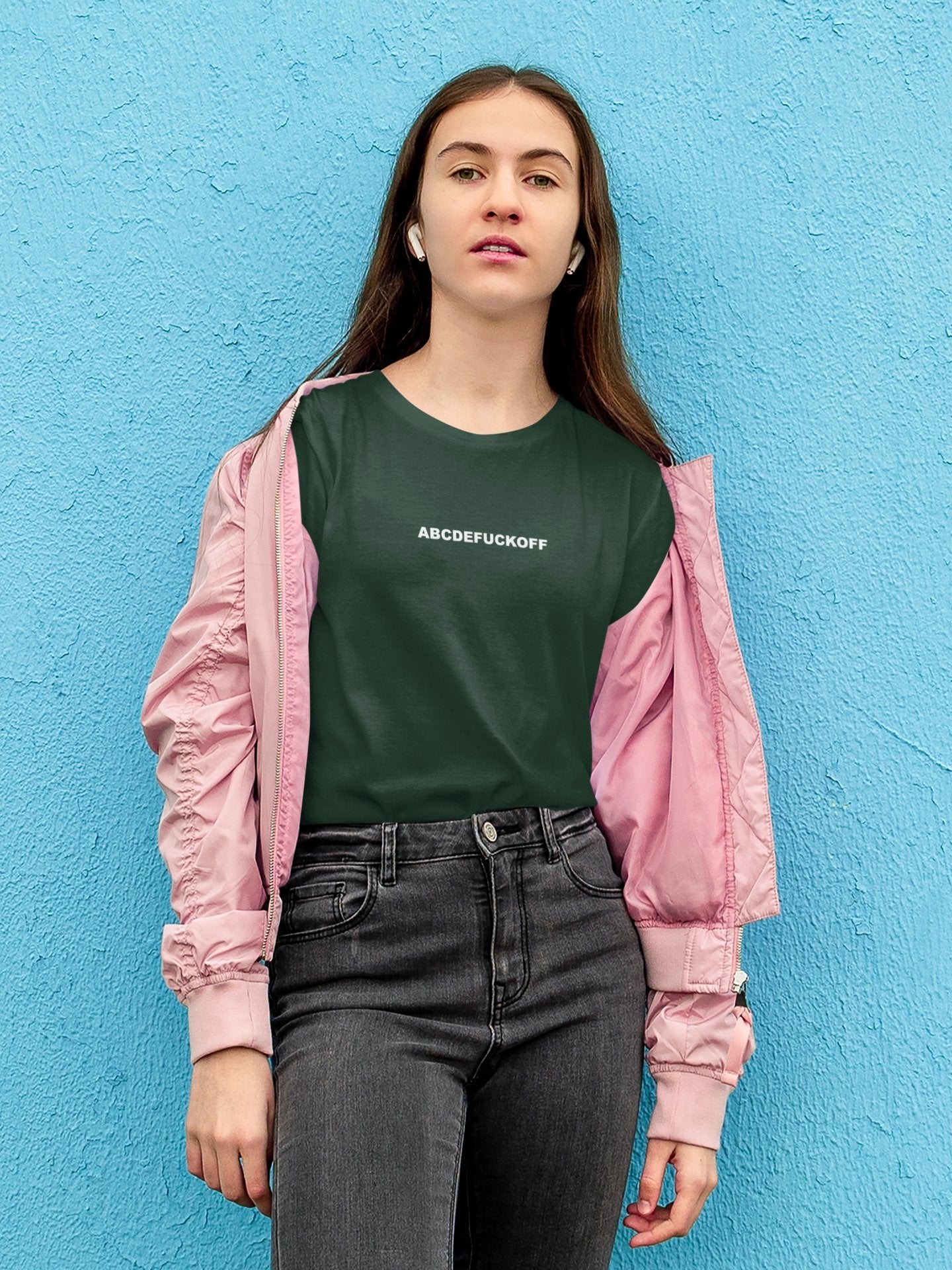 ABCDEF**K Off Women Half Sleeves T-shirt- FunkyTeesClub - Funky Tees Club