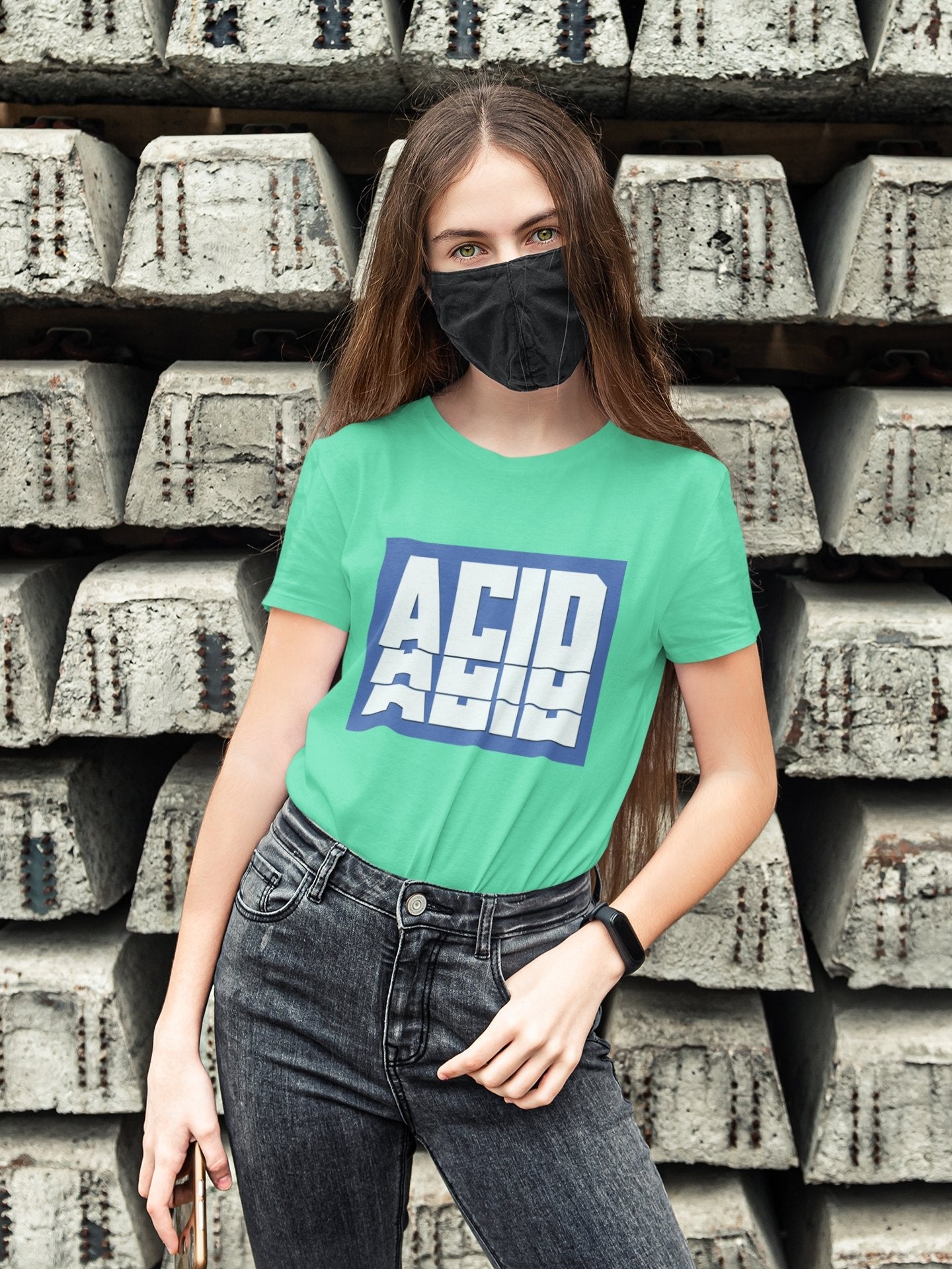 Acid Women Half Sleeves T-shirt- FunkyTeesClub - Funky Tees Club