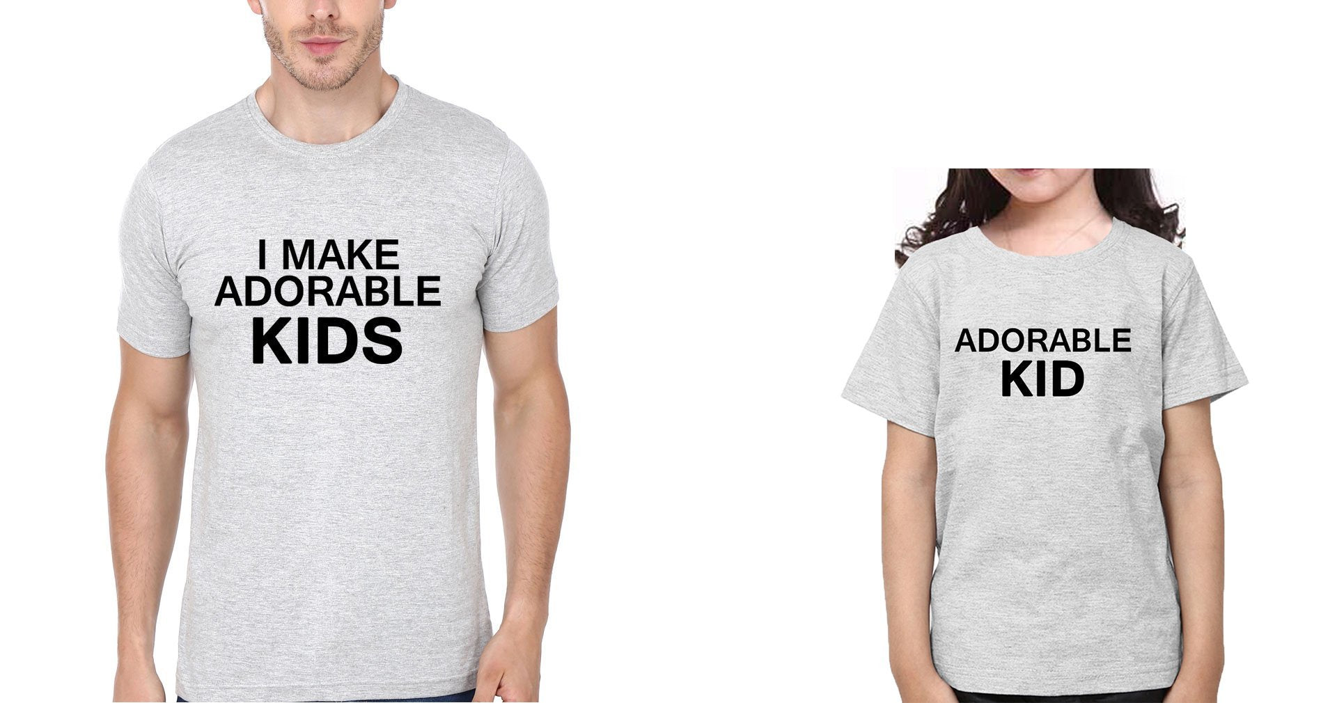 Adorable Kid Father and Daughter Matching T-Shirt- FunkyTeesClub - Funky Tees Club