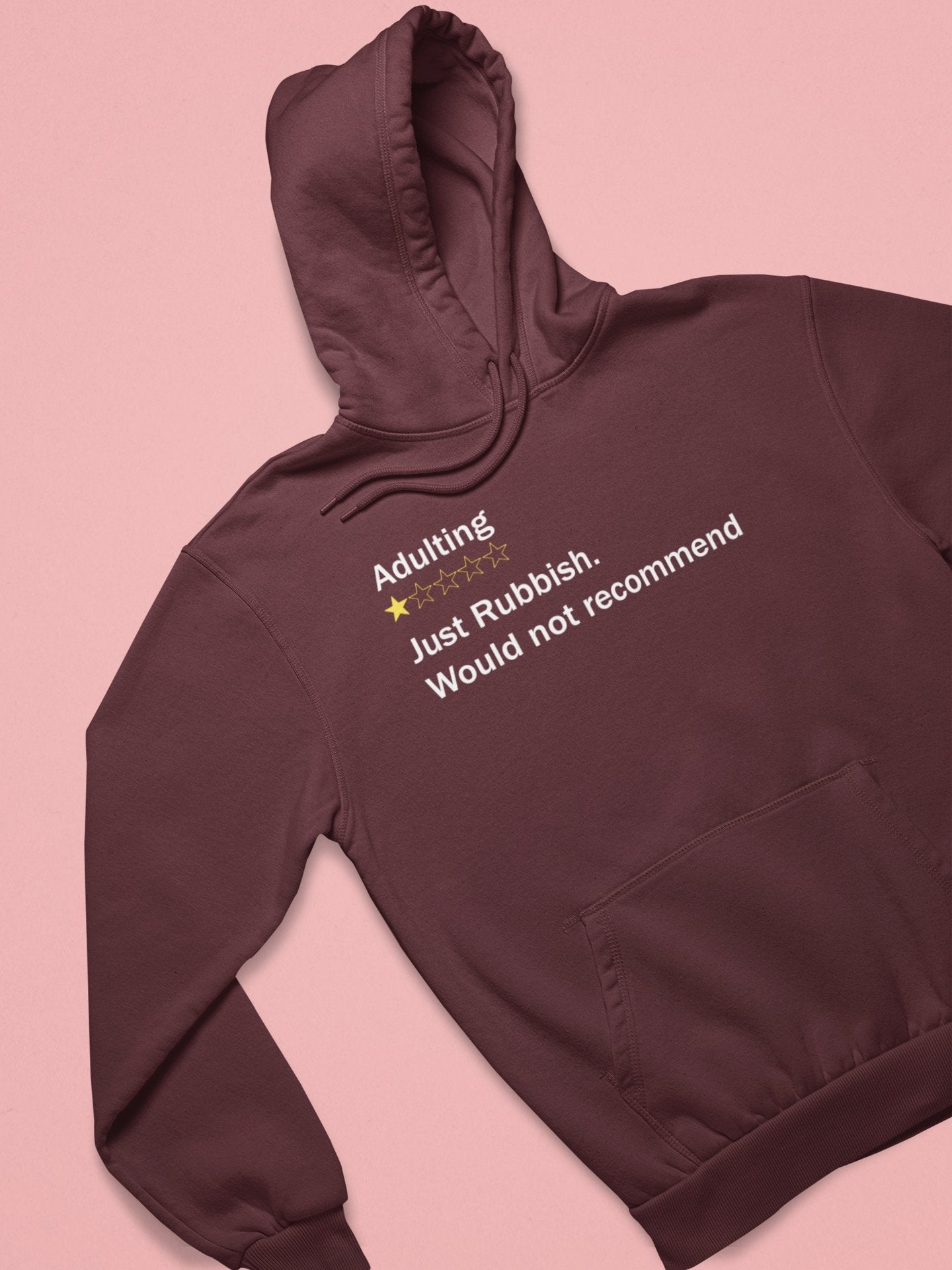 Adulting Rubbish Hoodies for Women-FunkyTeesClub - Funky Tees Club