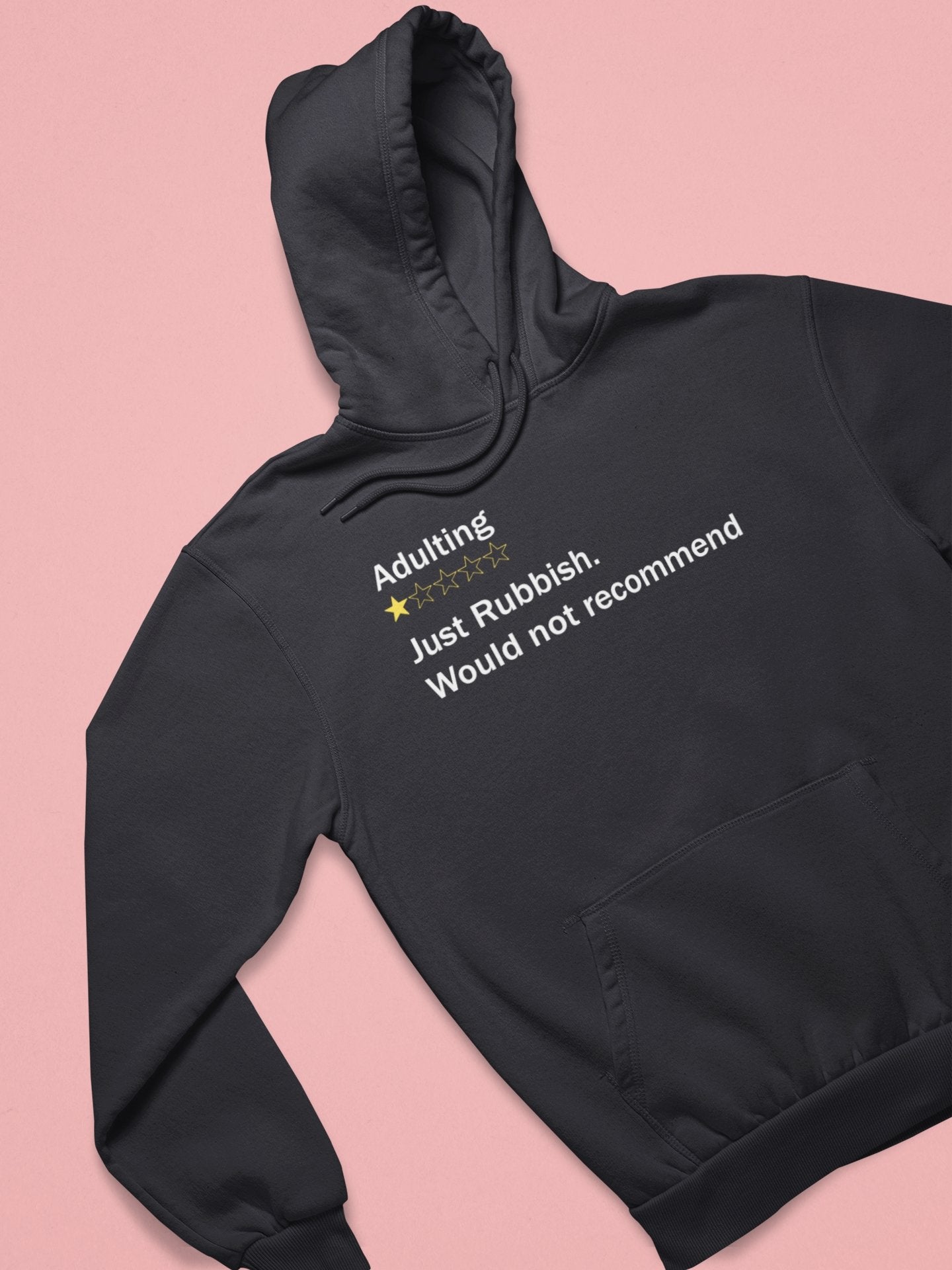Adulting Rubbish Hoodies for Women-FunkyTeesClub - Funky Tees Club